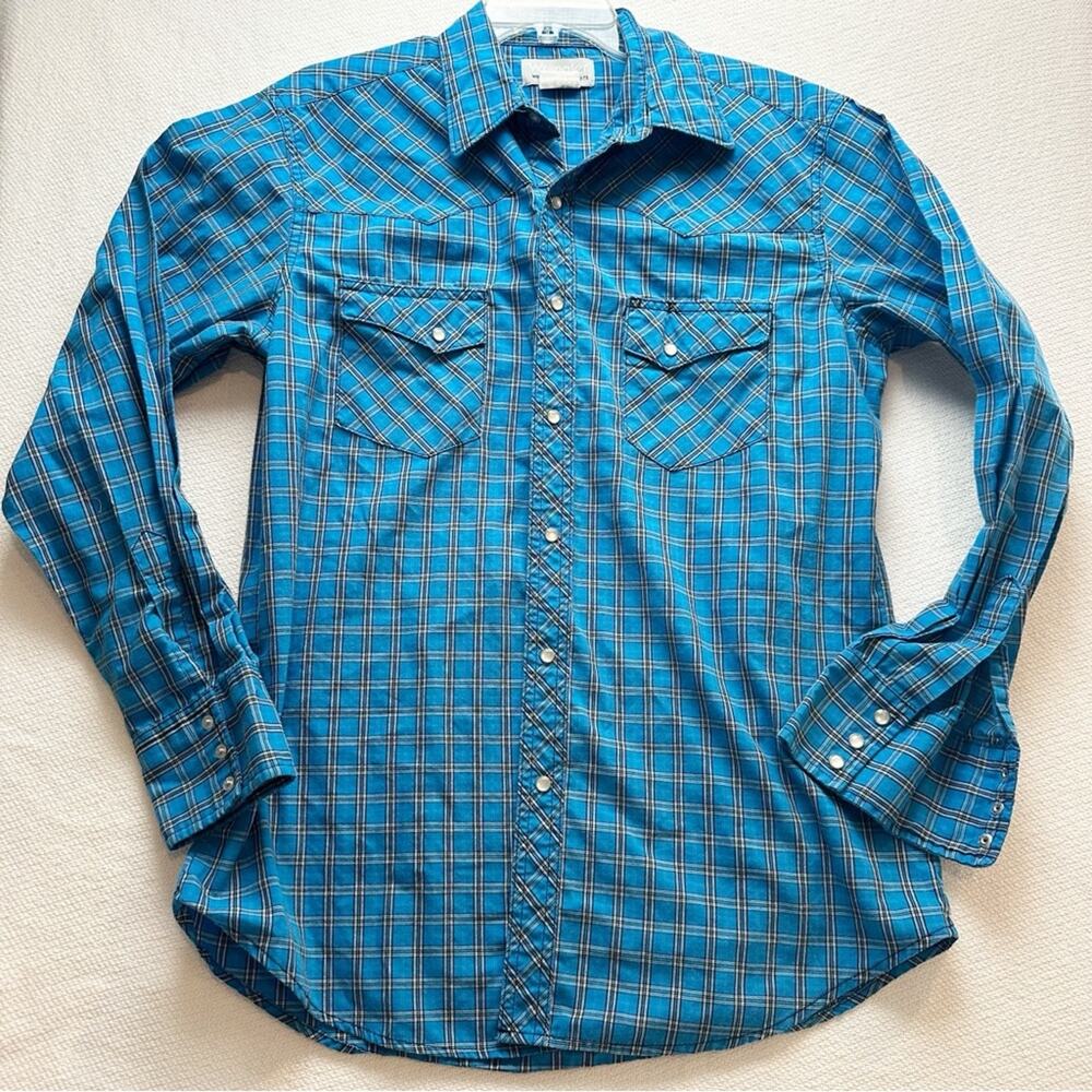Wrangler WRANCHER pearl snap Plaid Casual Shirt